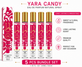 Yara Candy Eau de Parfum 5 Piece Bundle Set | 35ml Sweet Floral Fragrance Sprays