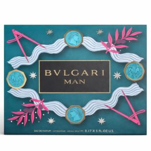 BVLGARI Man Mini Fragrance Gift Set 🎁 5 Piece Luxury Cologne Collection Travel Size Eau De Parfum Set